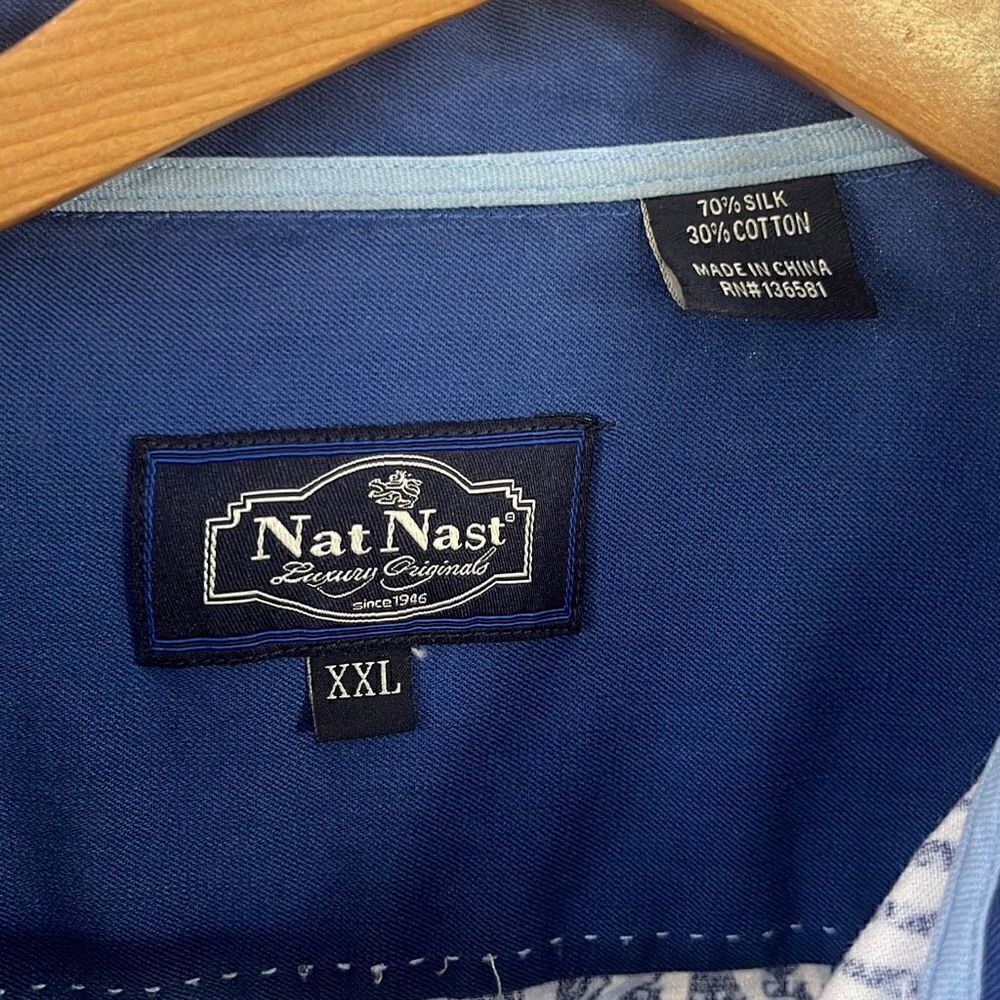 Nat Nast Silk Hawaiian Short Sleeve Shirt Men’s XXL - Picture 6 of 7